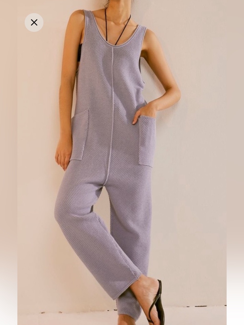 🔥BNWT! Free People! Hailee Sweater Jumpsuit! Sz: Medium! Color is Light Blue!
